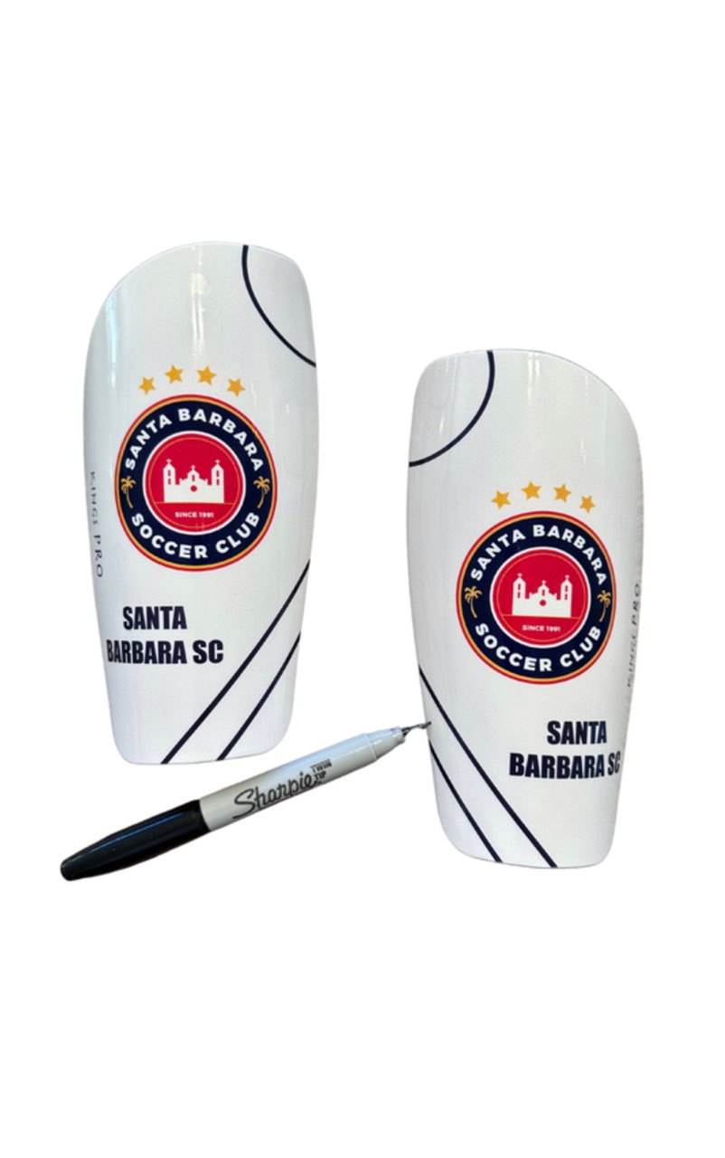 SBSC Shin Guards (YOUTH) - White