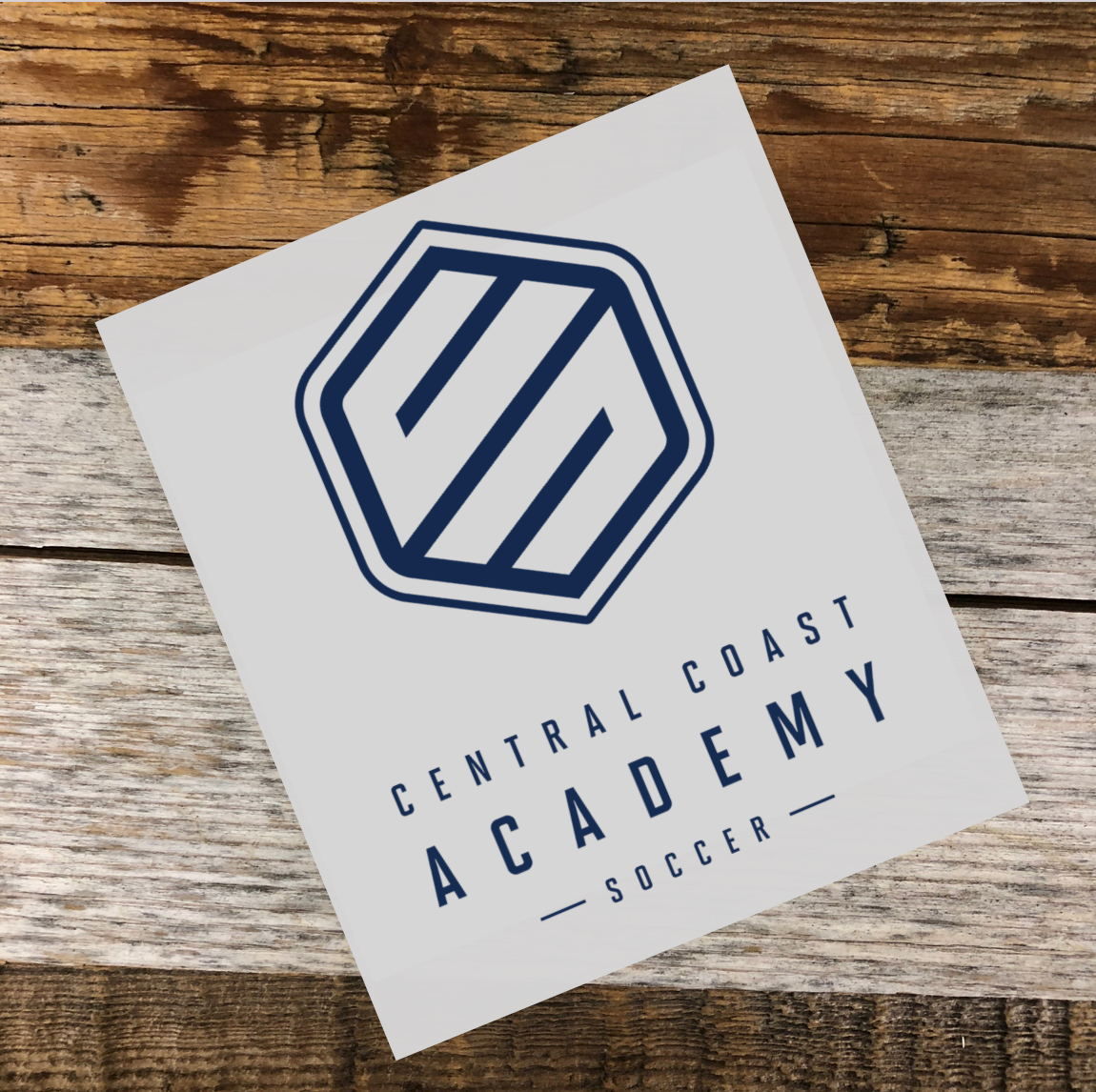 Central Coast Academy CCA sticker - 4" x 2.88" - CLEAR